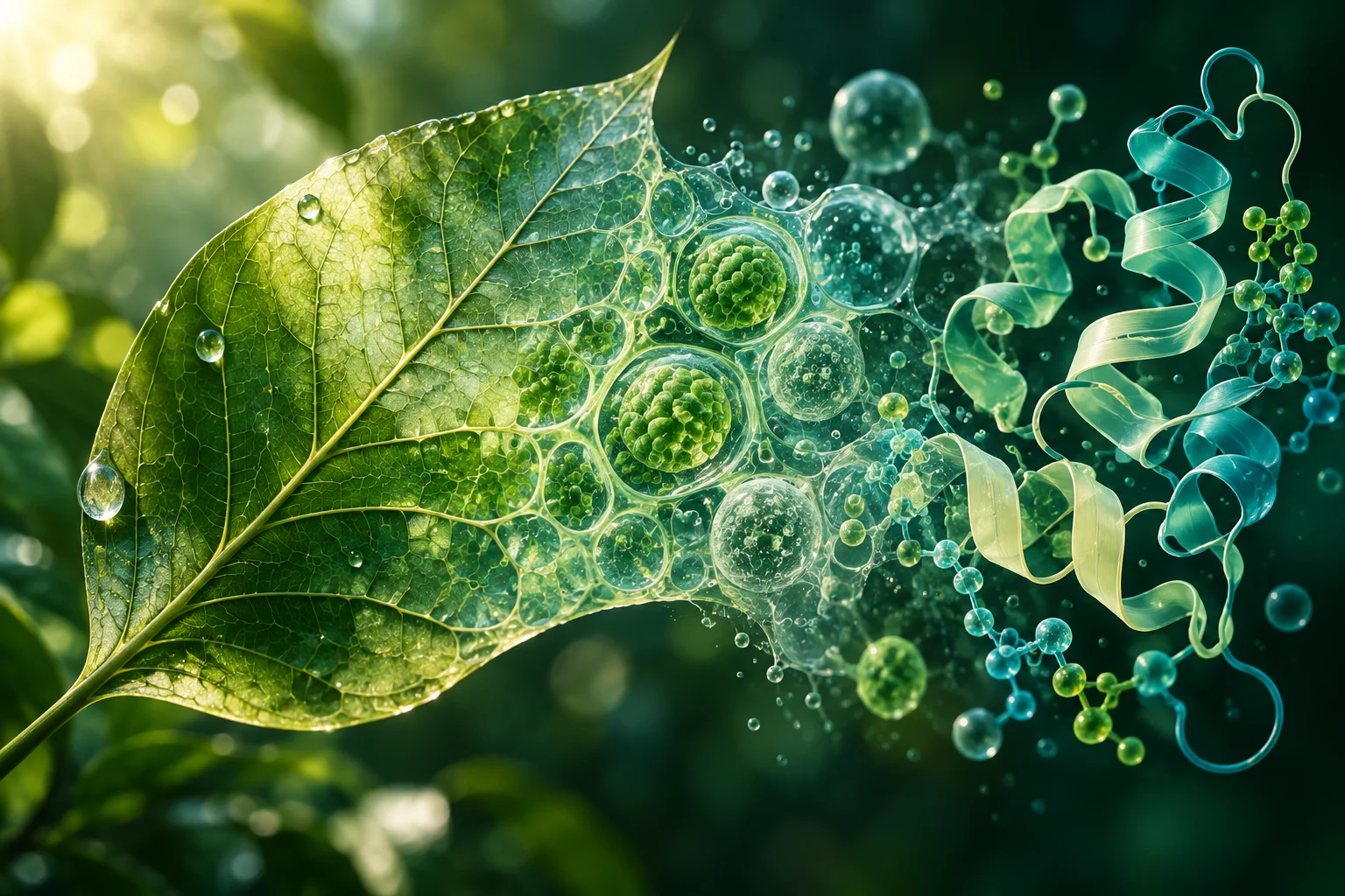 Conceptual editorial illustration for life sciences